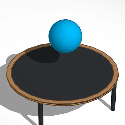 Bạt lò xo có kèm trái banh bự cho vui!