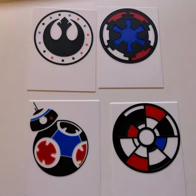 Thẻ Tương Phản Montessori Cảm Hứng Star Wars