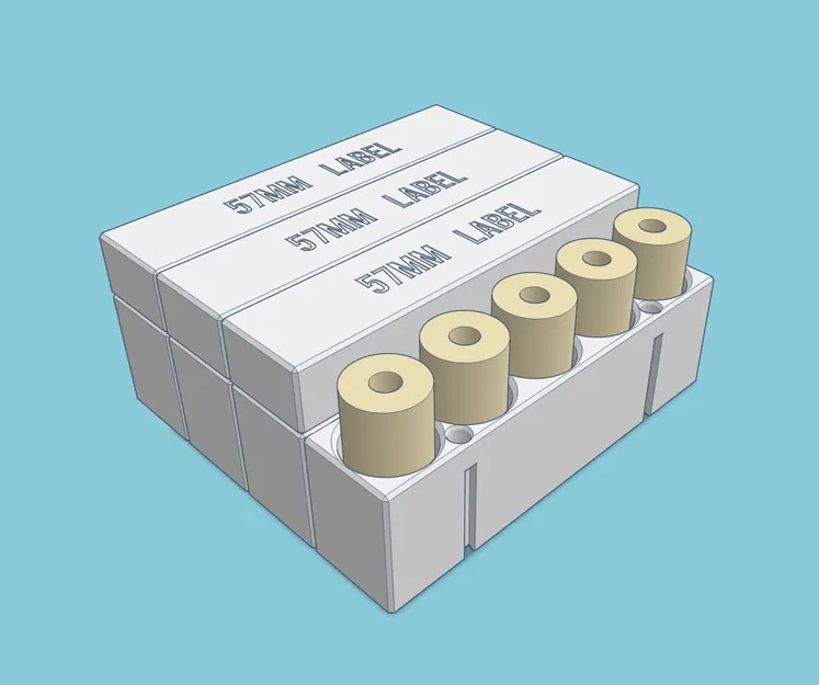 Vỏ có thể xếp chồng lên cho cuộn nhãn 57mm (Máy in CAT di động) - Image 2