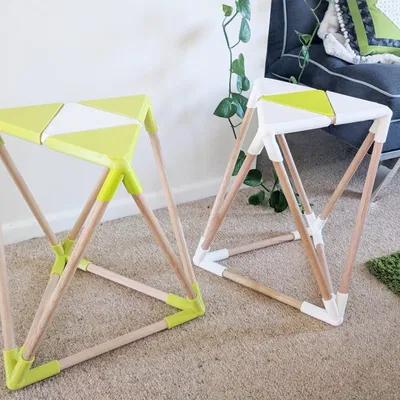 Ghế Đẩu Kích Thước Thật Hình Khối Hình Học