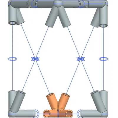 Ghế đẩu Hình học 21mm