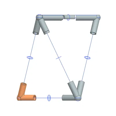 Ghế đẩu Hình học 21mm