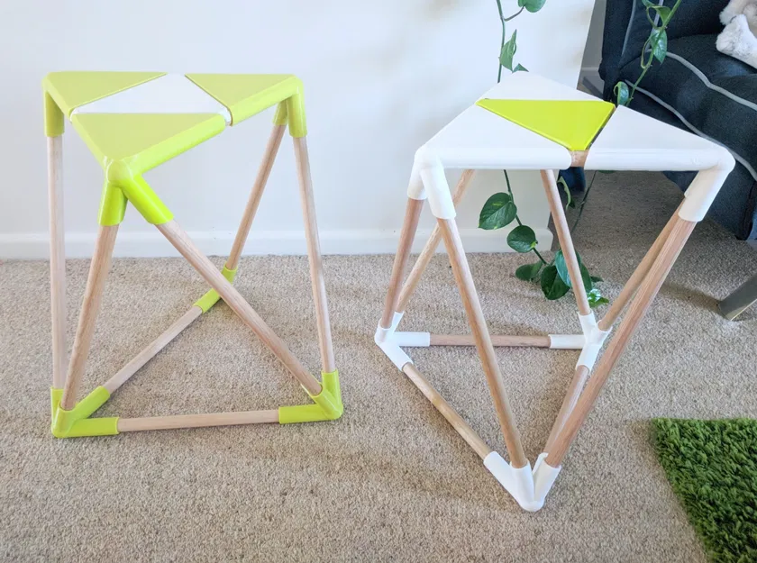 Ghế Đẩu Kích Thước Thật Hình Khối Hình Học - Image 2