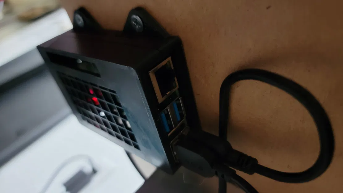 Hộp Raspberry Pi 4 Khớp Ngậm Có Lỗ Gắn - Image 1