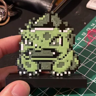 Cóc Xanh 8bit Retro Không Phải Bulbasaur