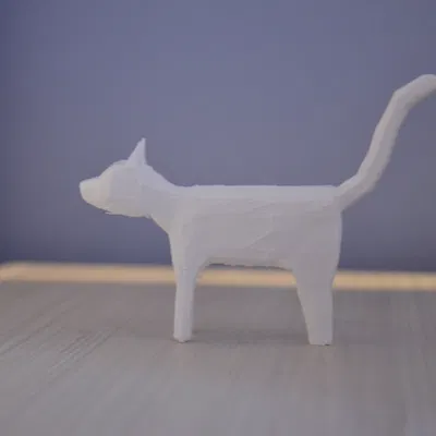 Mô Hình Kotecek - Chú Mèo Low Poly Dễ Thương