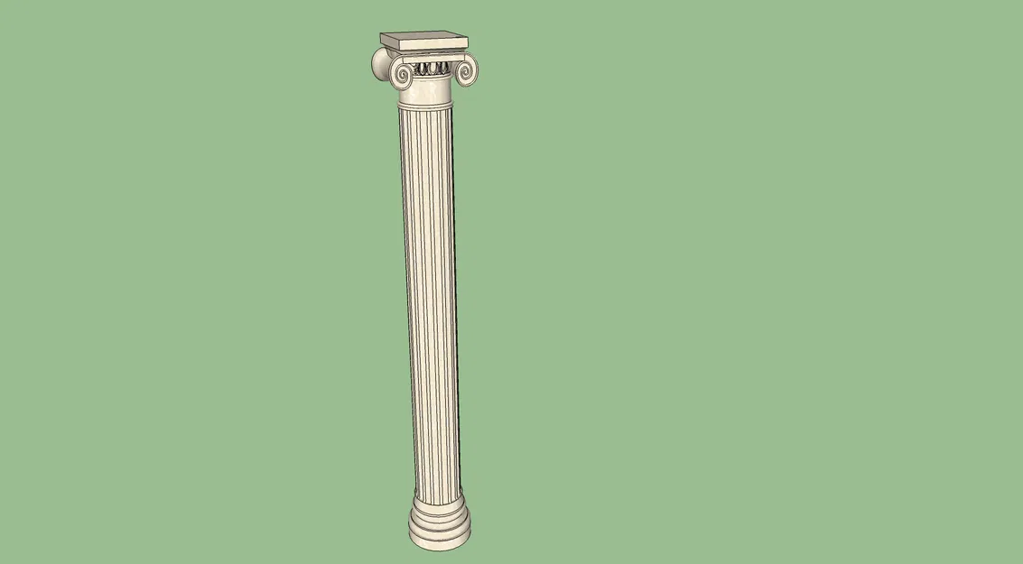 Cột trụ Hy Lạp - Mô hình 3D Sketchup Miễn phí - Image 1