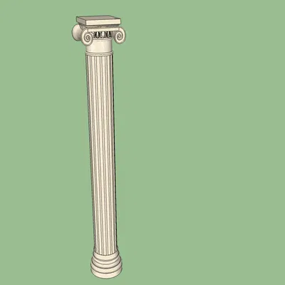 Cột trụ Hy Lạp - Mô hình 3D Sketchup Miễn phí