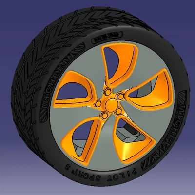 Mâm Lốp BMW I8 Tỉ Lệ 1/24