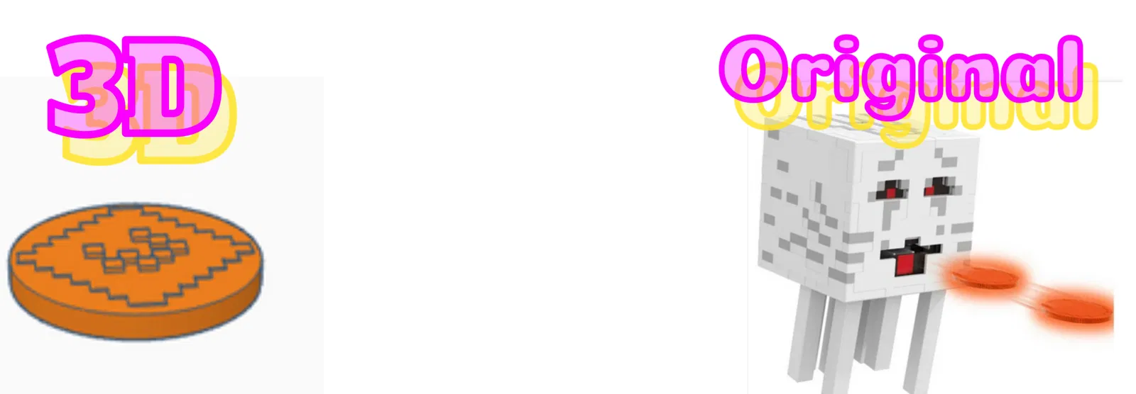 Đồng Xu Minecraft Fireball Ghast - Image 1