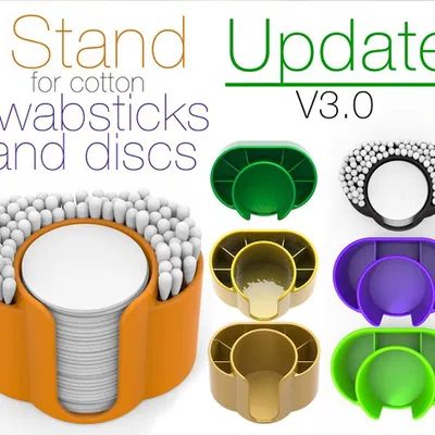 Chân đế đựng tăm bông và bông tẩy trang