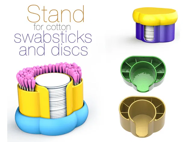 Chân đế đựng tăm bông và bông tẩy trang - Image 2