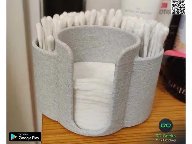 Chân đế đựng tăm bông và bông tẩy trang - Image 6