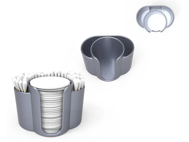 Chân đế đựng tăm bông và bông tẩy trang - Image 8