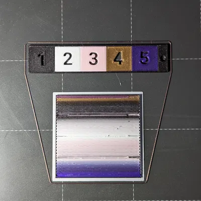 Bảng màu đa vật liệu - Bản in kiểm tra nhanh cho MMU3