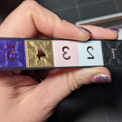 Bảng màu đa vật liệu - Bản in kiểm tra nhanh cho MMU3