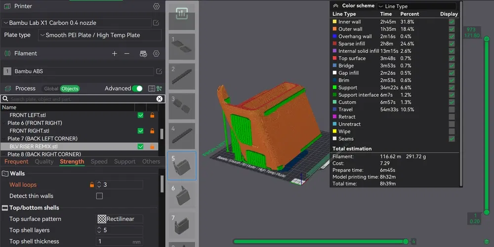 BAMBU LAB P1P -P1S - X1 - X1C - X1E AMS RISER REMIX - THẤP VÀ IN NHANH HƠN - Image 2