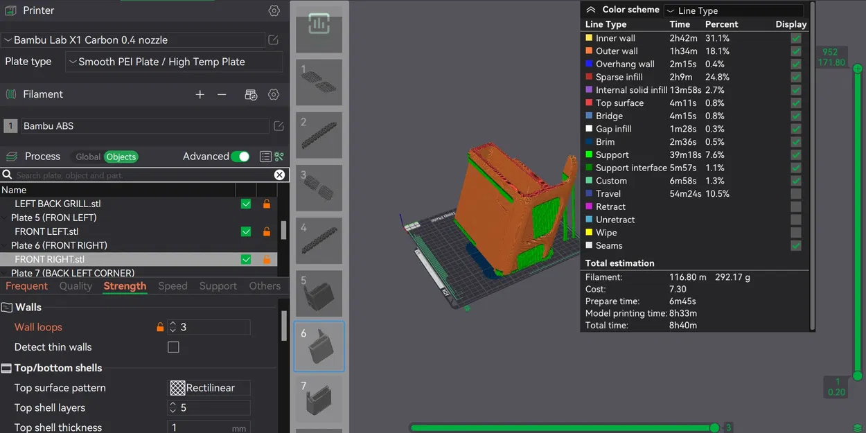 BAMBU LAB P1P -P1S - X1 - X1C - X1E AMS RISER REMIX - THẤP VÀ IN NHANH HƠN - Image 5