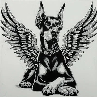 Mô hình Chó Doberman Yêu Thương