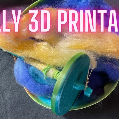 Mô hình Cây suốt chỉ sợi (Drop Spindle) in 3D hoàn chỉnh