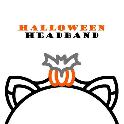 Băng Đô Halloween Mèo Đen, Bí Ngô Và Dơi