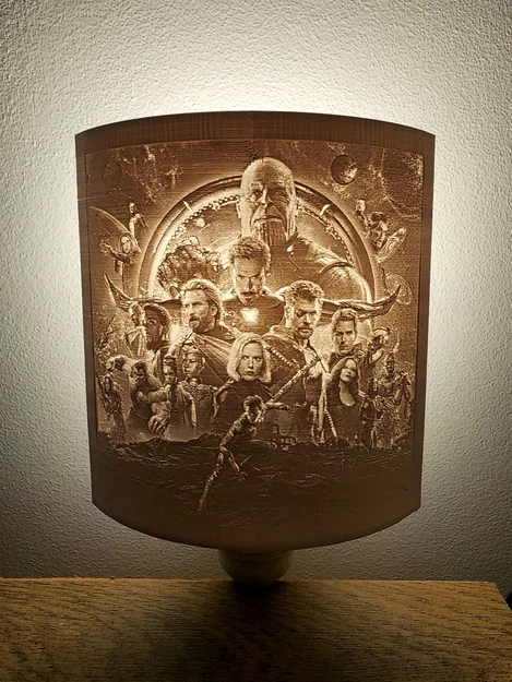 Đèn Ngủ Lithophane "Biệt Đội Siêu Anh Hùng" - Image 1