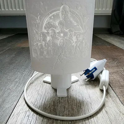 Đèn Ngủ Lithophane "Biệt Đội Siêu Anh Hùng"