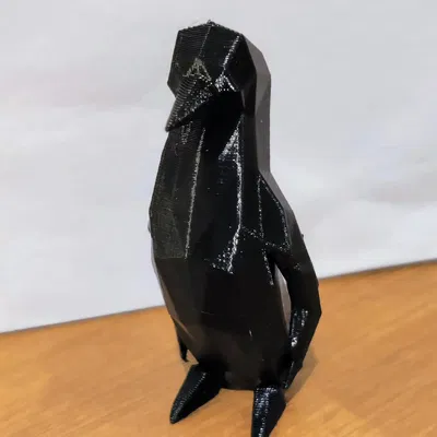 Chim Cánh Cụt Dễ Thương "Low Poly"