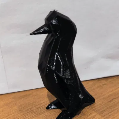 Chim Cánh Cụt Dễ Thương "Low Poly"