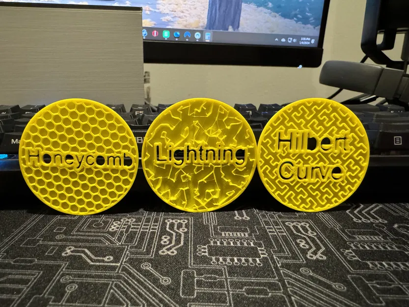 Bambu Lab Infill Swatches - Mẫu Thử Lõi In - Image 1