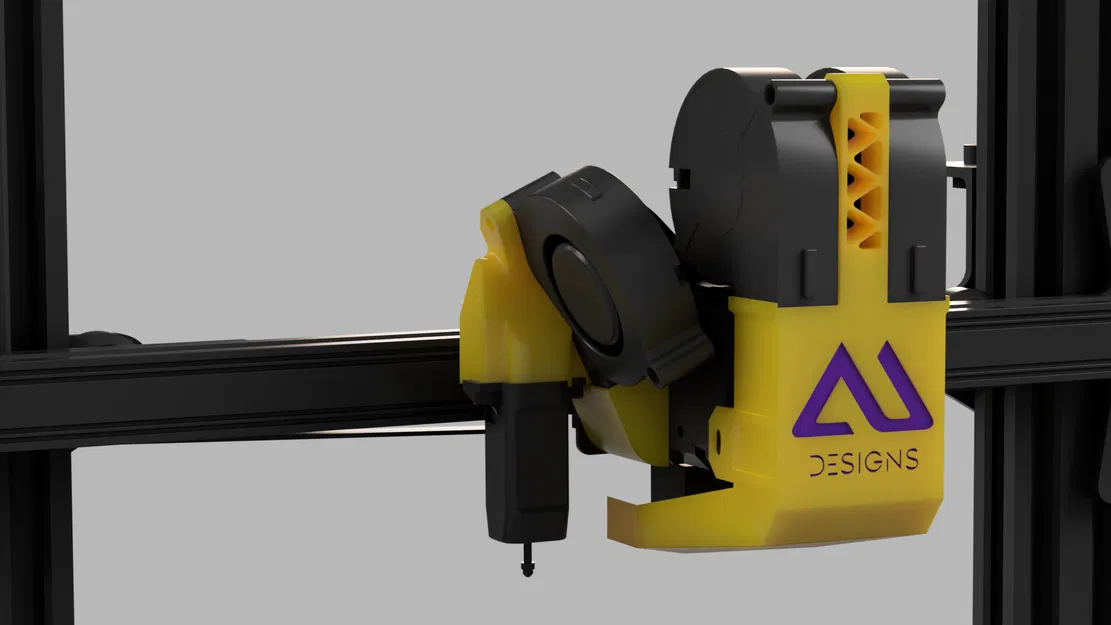 Ống dẫn khí làm mát AU cho Creality Sprite Extruder, 3 quạt 5015, Ender 3 S1/S1 Pro - Image 3