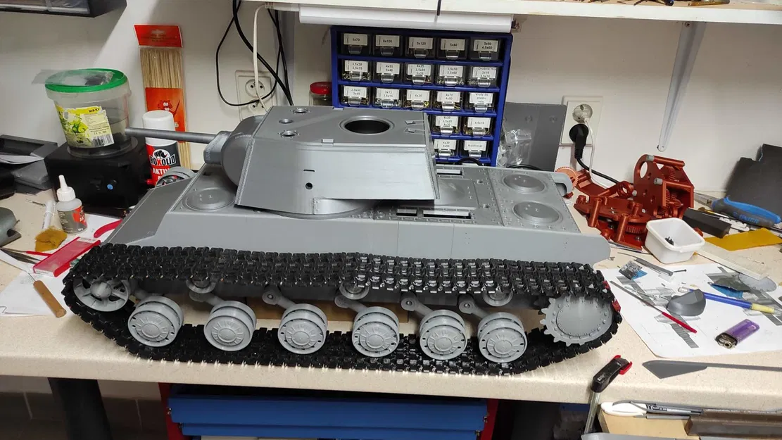 Mô Hình Xe Tăng RC KV-1 Tỉ Lệ 1:10 - Image 7