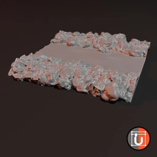 Mô hình Địa hình Sông 28mm - Image 1