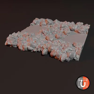 Mô hình Địa hình Sông 28mm