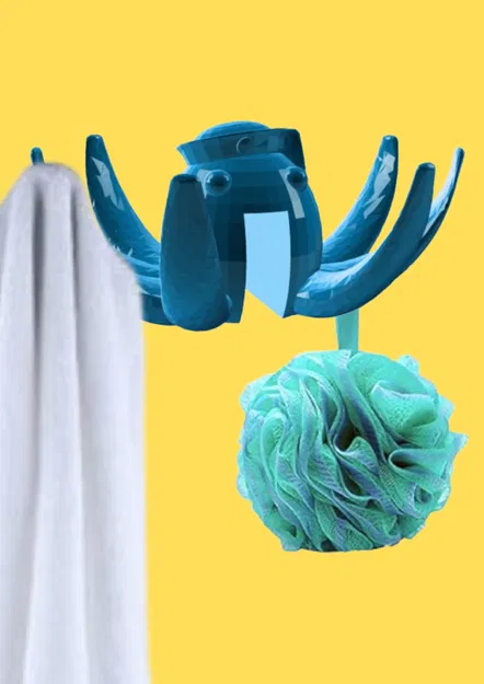 Móc Treo Cửa Kính Phòng Tắm Hình Bạch Tuộc - Image 1