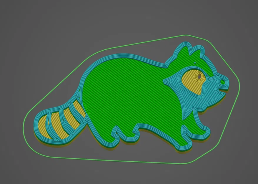 Raccoon nhiều màu dễ thương với móc khóa - Image 3