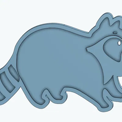 Raccoon nhiều màu dễ thương với móc khóa