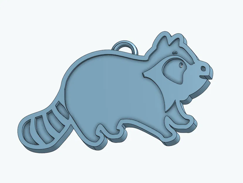 Raccoon nhiều màu dễ thương với móc khóa - Image 5