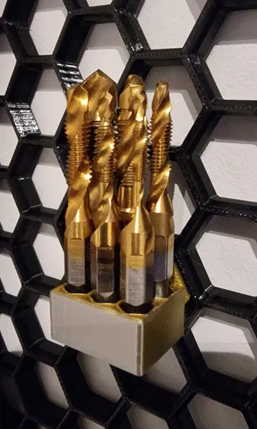 HCW - Bộ 6 mũi khoan kiêm taro ren M3-M10 chuôi lục giác 1/4" - Image 1