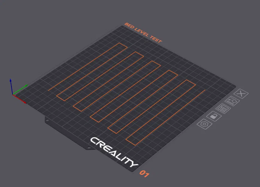 Mẫu Kiểm Tra Hiệu Chuẩn Giường In Một Dòng Duy Nhất - Image 1