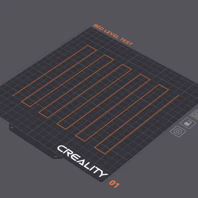 Mẫu Kiểm Tra Hiệu Chuẩn Giường In Một Dòng Duy Nhất