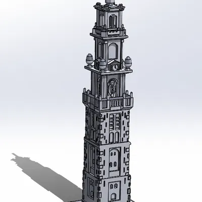 Mô Hình Tháp Westerkerk Amsterdam