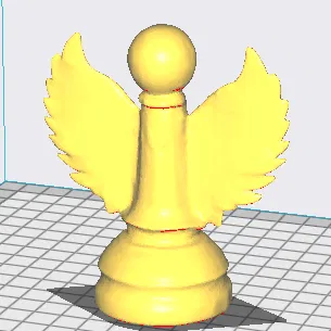 Quân cờ hình thiên thần trắng