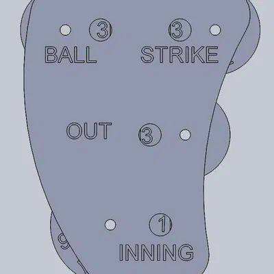 Dụng Cụ Đếm Cho Trọng Tài Baseball