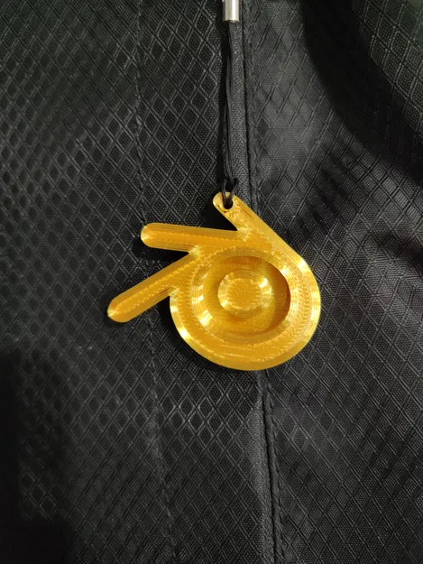 Móc Khóa/Charm Túi Logo Blender 3D - Image 1