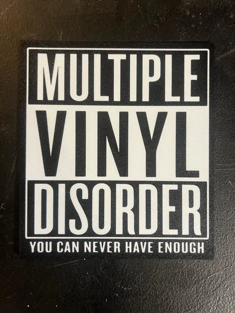 Biển Báo "Multiple Vinyl Disorder" Đa Màu - Image 1