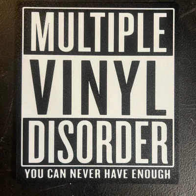 Biển Báo "Multiple Vinyl Disorder" Đa Màu
