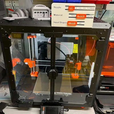 Bảng chỉ dẫn cho Lồng máy Prusa