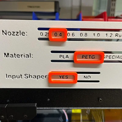 Bảng chỉ dẫn cho Lồng máy Prusa