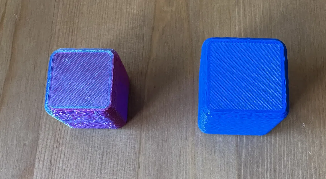 Khối Lập Phương Fidget/Thử Nghiệm - Có Vân, Cạnh Bo Tròn và Sắc Nét - Image 1